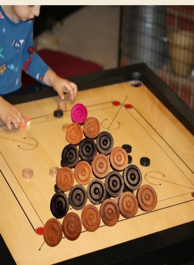 DESCTIDY Carrom Tournament Striker with Excellent Re-Bounce, Pack of 2(Color and Design May Vary As Per Availability, Standard,) for 3 Years and up - Image 2